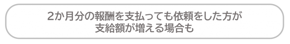 受給のスピードが速いほうが、支給額が通常より増える場合もあることを示した文字画像
